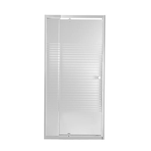 Душові двері в нішу Qtap Pisces WHI208-9.CP5 79-92х185 см, скло Pattern 5 мм - 1