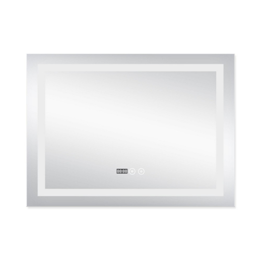 Зеркало Qtap Mideya (DC-F904) 800х600 с LED-подсветкой Touch, с антизапотеванием, с часами, диммером, рег. яркости QT2078F904W - 4
