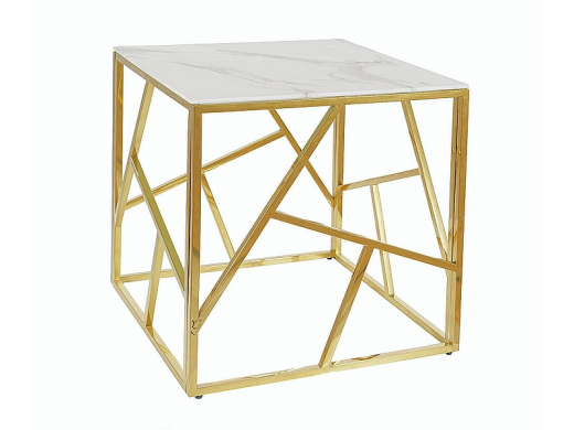 Журнальний стіл Signal Escada B II 55x55 см мармур/золото - 5