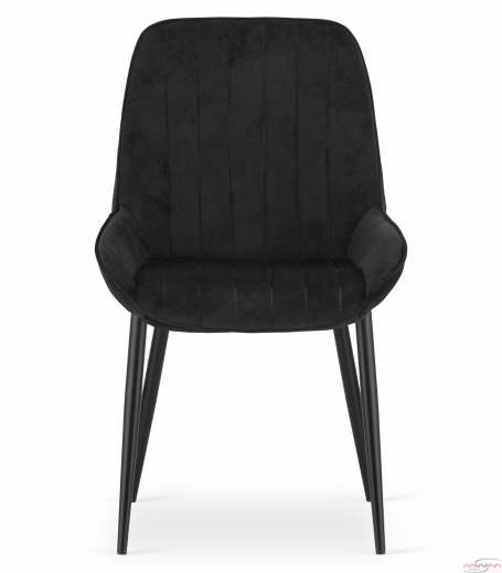 Кресло MWM LARY 3701 черный велюр 4 штуки в комплекте / MUF_3701 - 2