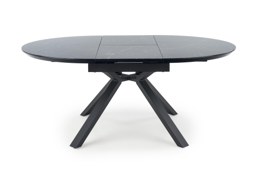 Розкладний стіл Halmar VERTIGO 130 см чорний мармур/чорний - 3