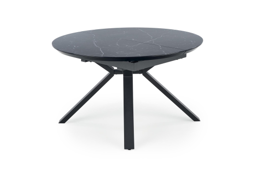 Розкладний стіл Halmar VERTIGO 130 см чорний мармур/чорний - 8