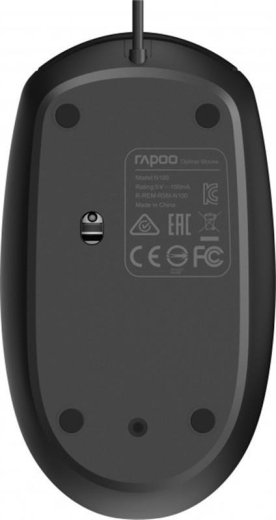 Миша RAPOO N100 Black - 6