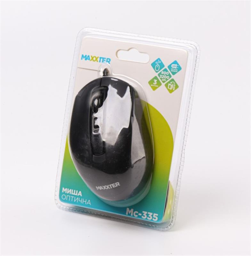Мышь Maxxter Mc-335 Black USB - 4