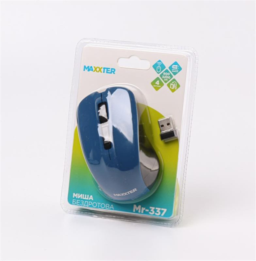 Мышь Maxxter Mr-337 Blue (Mr-337-Bl) - 4