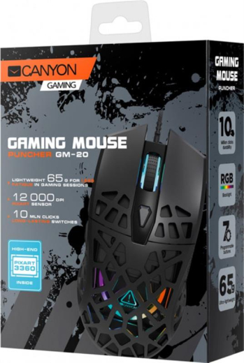 Мышь Canyon Puncher CND-SGM20B Black USB - 6