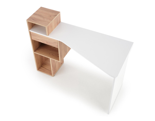 Письмовий стіл Halmar CONTI золотистий дуб/білий - 3