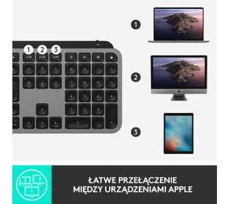 Клавіатура бездротова Logitech MX Keys for Mac Space Gray (920-009558) - 9