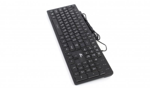 Клавіатура Frime Moonfox 3Color Black USB RUS/UKR (FLK18210) - 3