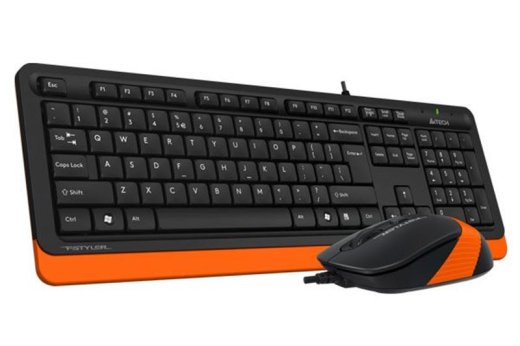 Комплект (клавиатура, мышь) A4Tech F1010 Black/Orange USB - 2