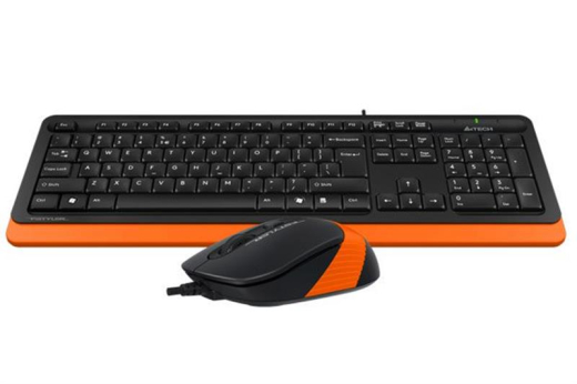Комплект (клавіатура, миша) A4Tech F1010 Black/Orange USB - 3