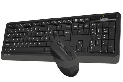 Комплект (клавиатура, мышь) беспроводной A4Tech FG1010 Black/Grey USB - 3