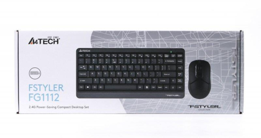 Комплект (клавіатура, миша) бездротовий A4Tech FG1112 Black USB - 5