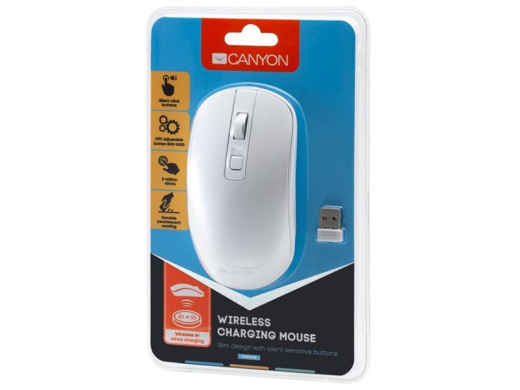 Миша бездротова Canyon CNS-CMSW18PW White USB - 4