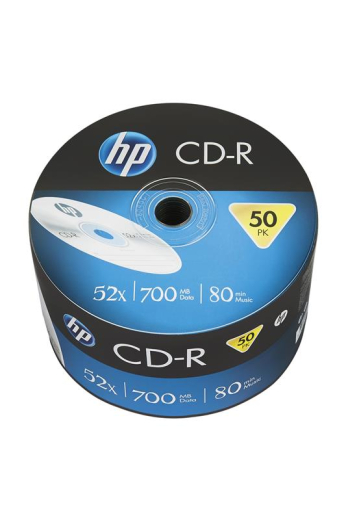 Комплект порожніх дисків CD-R HP (69300/CRE00070-3) 700MB 52x, без шпинделя, 50 шт - 1