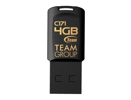 Флеш-накопитель USB  4GB Team C171 Black (TC1714GB01) - 1