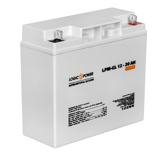 Акумуляторна батарея LogicPower 12V 20AH (LPM-GL 12 - 20 AH) GEL (5214)  - 2