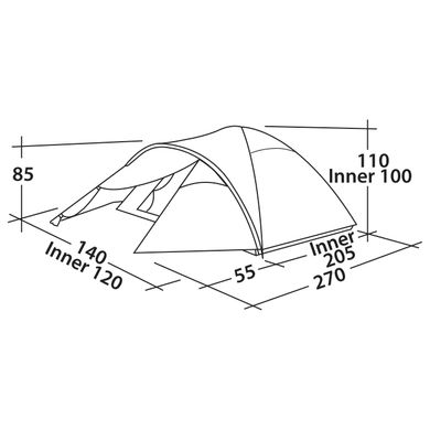 Палатка Easy Camp Quasar 200 Rustic Green (120394) - 2