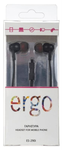 Наушники с микрофоном ERGO ES-290i Black - 3