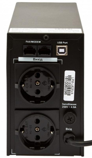 ДБЖ LogicPower LPM-U825VA, Lin.int., AVR, 2 x євро, USB, метал - 2