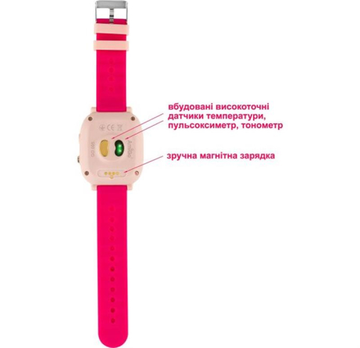 Детские умные часы AmiGo GO005 4G WIFI Thermometer Pink - 6
