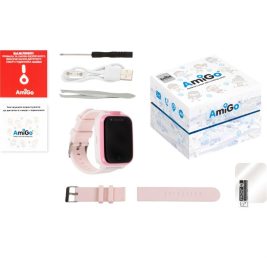 Детские умные часы AmiGo GO006 GPS 4G WIFI VIDEOCALL Pink - 10