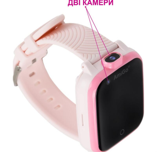 Дитячий розумний годинник AmiGo GO 006 GPS 4G WIFI VIDEO CALL Pink - 5