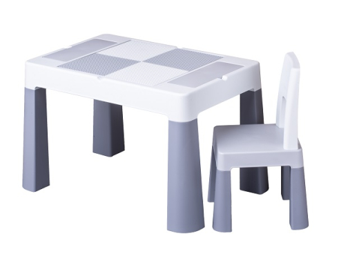 Комплект Мултифан TEGA 1+1 (Столик та кріселко) Сірий - 1