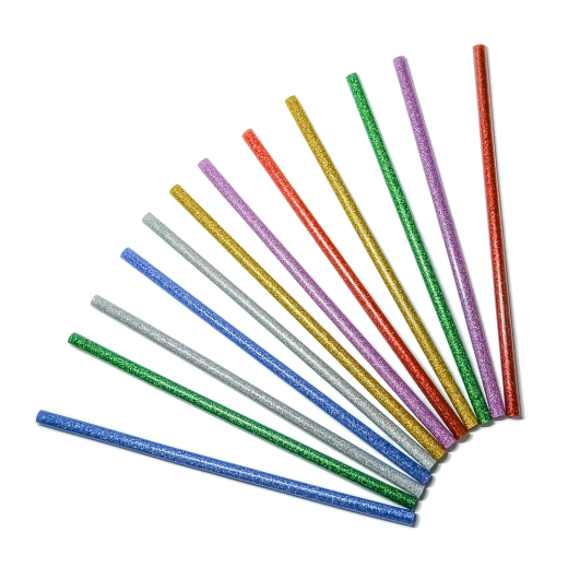 Клеевые стержни Stark 7,2*200 мм, 12 шт, цветные с блестками (525072012) - 4