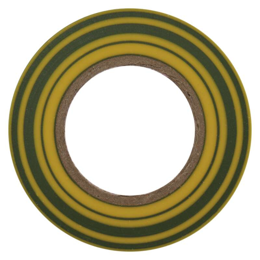 Лента изоляционная EMOS ПВХ 19мм / 20м желтая с зеленым (F61925) - 6