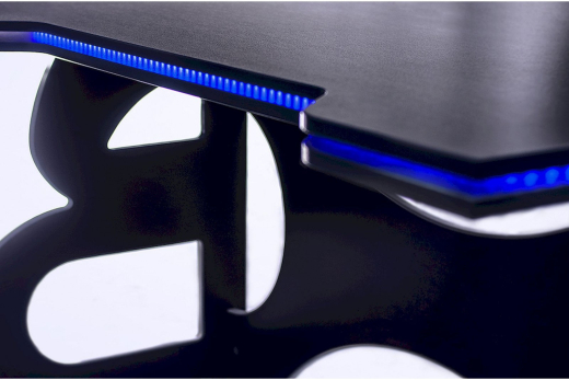 Комп'ютерний стіл Barsky Homework Game Blue HG-04 LED 1400*700 - 4