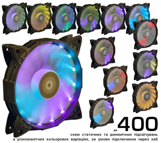 Вентилятор Frime Iris LED Fan 16LED RGB HUB (FLF-HB120RGBHUB16) - 2