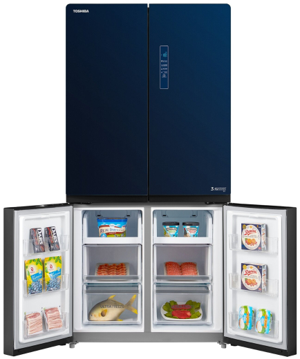 Холодильник з морозильною камерою Toshiba GR-RF840WE-PGS(24) - 6