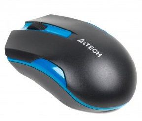Миша бездротова A4Tech G3-200N Black/Blue USB V-Track - 1