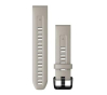Ремінець для смарт-годин Garmin Ремешок для Fenix 7S QuickFit 20 Light Sand Silicone (010-13102-04) - 1