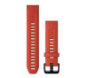 Ремінець для смарт-годин Garmin Ремешок для Fenix 7S QuickFit 20 Flame Red Silicone (010-13102-02)  - 1