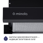 Витяжки Minola HTLS 6734 BL 1100 LED GLASS - 6