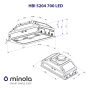 Вытяжка Minola HBI 5204 GR 700 Led - 9