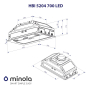 Витяжка Minola HBI 5204 WH 700 Led - 10