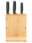 Набір ножів з бамбуковою підставкою Fiskars Functional Form, 3 шт (1057553) - 2