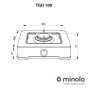 Настольная плита Minola TGH 100 WH - 5