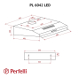 Витяжка плоска Perfelli PL 6042 BL LED - 11