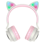 Bluetooth-гарнитура Hoco W27 Cat Ear Grey/Pink (W27GP) - 2