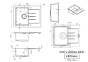 Кухонная мойка Kernau KGS V 4565A 1B1D Black Metallic - 2