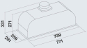 Витяжка вбудовувана Falmec GRUPPO INCASSO PLUS 70 BLACK (800) (CGIW70.E26P2#EUN490F) - 3