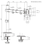 Настольная стойка Brateck LDT66-C012 Black - 6