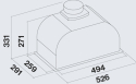 Вытяжка FALMEC GRUPPO INCASSO PLUS 50 stainless steel 800 (CGIW50.E26P2EUI490F) - 3