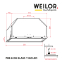 Вытяжка полновстраиваемая WEILOR PBE 6230 GLASS WH 1100 LED - 9