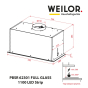 Витяжка повновбудована WEILOR PBSR 62301 FULL GLASS WH 1100 LED Strip - 9
