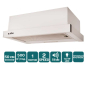 Витяжка VENTOLUX GARDA 50 WH (500) LED - 3